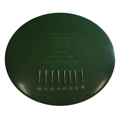 brenlin septic cover seal-r top view with hardware